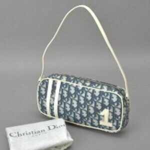 Christian Dior Trotter Hobo Shoulder bag blue enamel